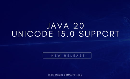 Unicode 15.0 Support Java 20