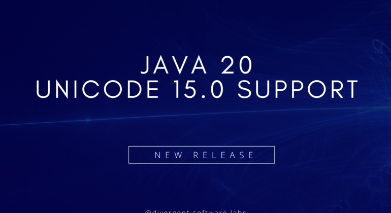 Unicode 15.0 Support Java 20