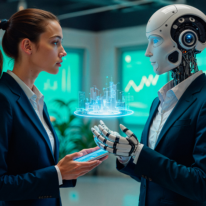 AI chip on a circuit board representing intelligent automation