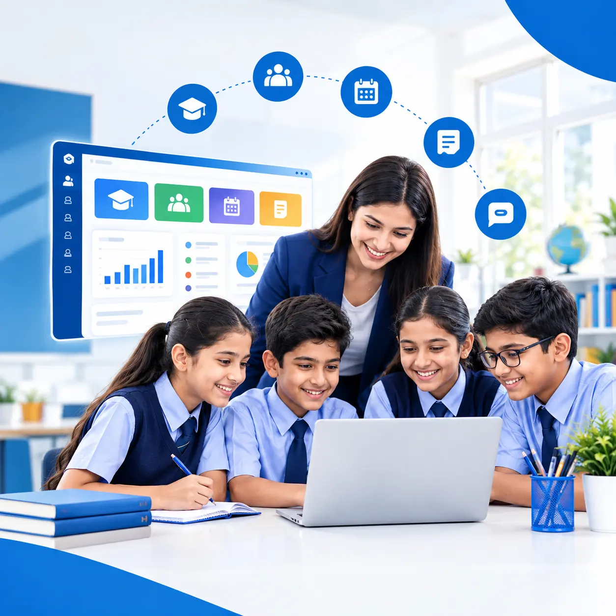 School ERP software helping schools manage admissions, attendance, academics, fees, and communication in one platform. School ERP software helping schools manage admissions, attendance, academics, fees, and communication in one platform.