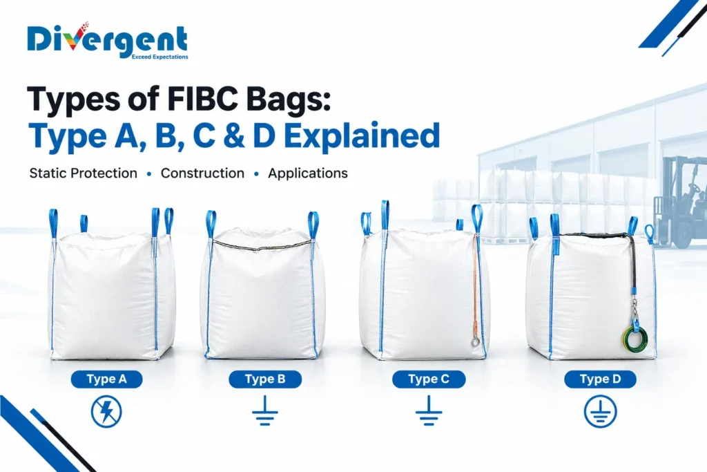 Types of FIBC bags Type A Type B Type C and Type D explained