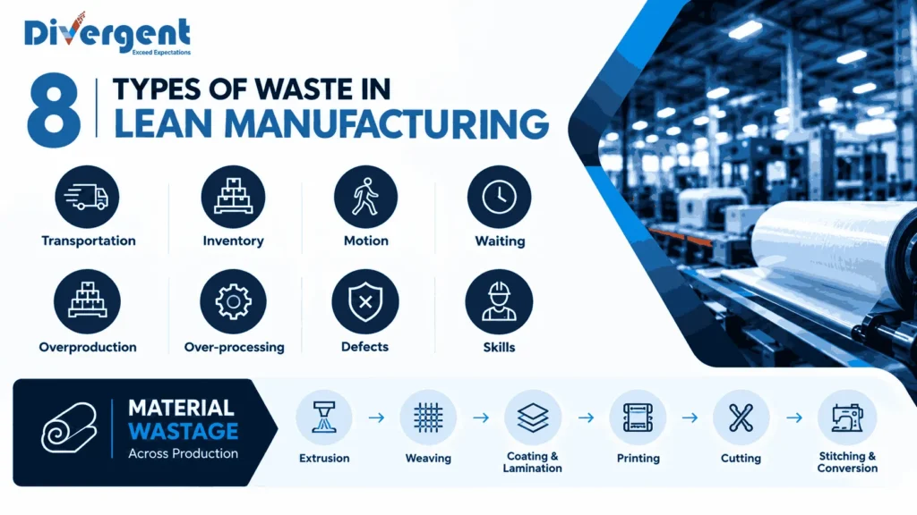 material wastage in manufacturing by process]