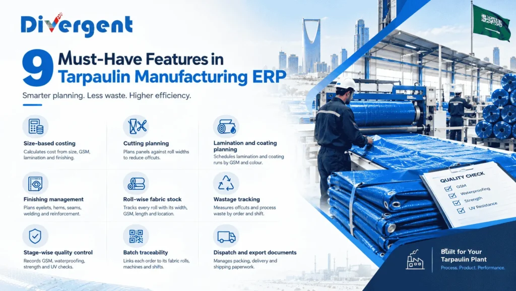 9 must-have features of tarpaulin manufacturing ERP