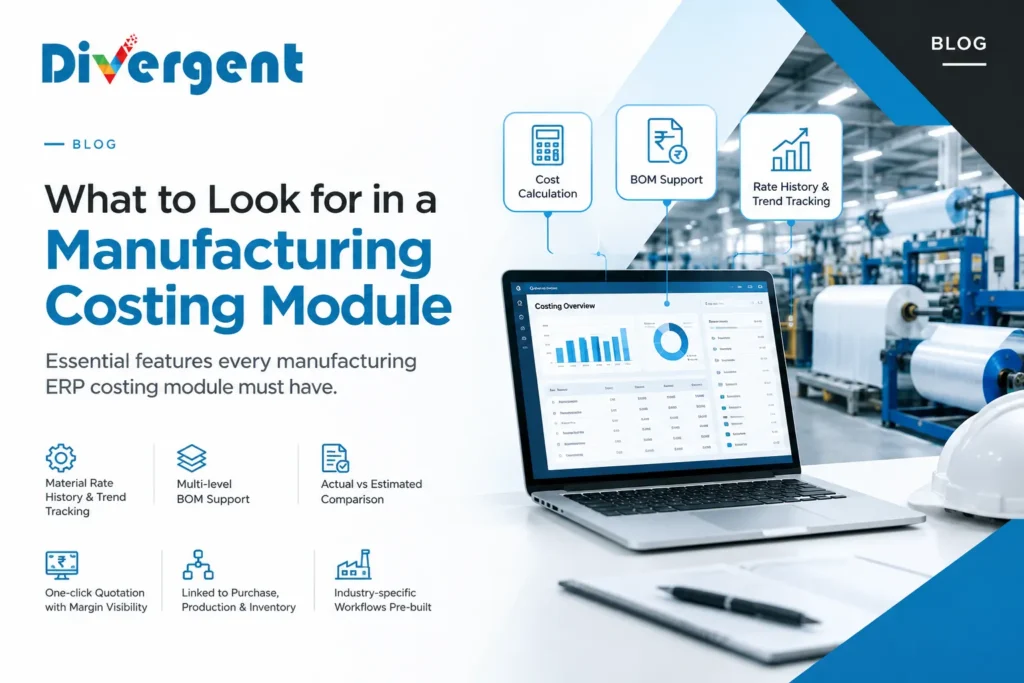 costing and quotation challenges in manufacturing — ERP costing module features