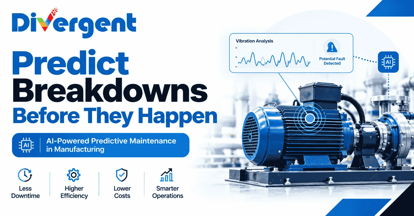 AI-powered predictive maintenance in manufacturing to detect machine faults and prevent unexpected breakdowns.