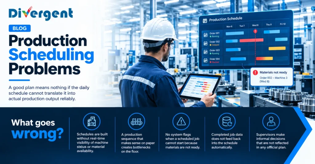 production planning challenges in manufacturing — production scheduling problems